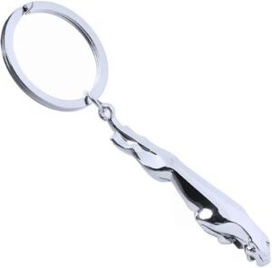 Metal Stainless Steel Leopard Keychain For Women Men Jaguar Car Keyrings Fine Bag Key Chains Creative Jewelry Gift 6Cm / 7Cm--B0DJDYB9TG