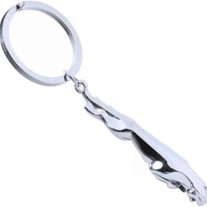 Metal Stainless Steel Leopard Keychain For Women Men Jaguar Car Keyrings Fine Bag Key Chains Creative Jewelry Gift 6Cm / 7Cm--B0DJDYB9TG
