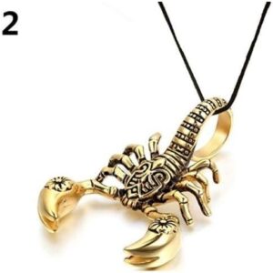 41yXbg3O26L._AC_SX679_ (Gold color) Men Hip Hop Jewelry Scorpio Long Chain (gold) Color Scorpion Pendant Necklace for Men Women Punk Rock Christmas Jewelry Gift-B0CVG2KZ2F
