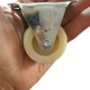 B0F9TQXH2J-4 Pcs Rolling Casters, Diameter 3,4,4.5Cm Please select you size Casters, 1 Way Furniture Moving Forward and Back Only Base Length (white, 4.5cm)