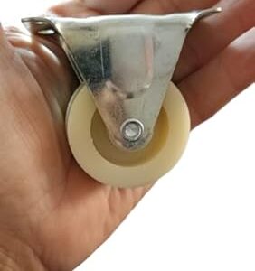 B0F9TQXH2J-4 Pcs Rolling Casters, Diameter 3,4,4.5Cm Please select you size Casters, 1 Way Furniture Moving Forward and Back Only Base Length (white, 4.5cm)