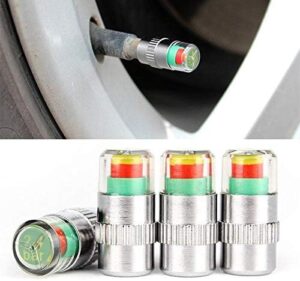 -Car Tire Air Pressure Monitor Indicator Valve Caps Cum Alert Sensor-B091D6TFCC