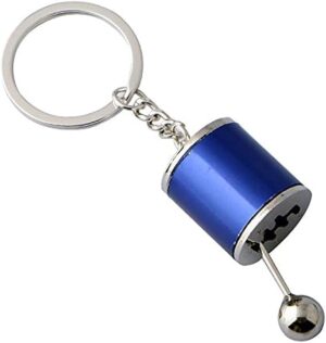 B096T6L8MP-Creative Gear Box Shifter Alloy Metal Keyrings Casual Key Chain Rings -Blue