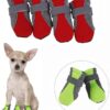 B0F5PDYKJ6- Pet Dog Shoes Breathable Waterproof Outdoor Walking Net Soft Summer Pet Shoes Night Safe Reflective Boots for Small Medium Dogs (Green, XL)