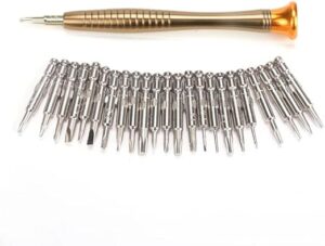 B0F84Y4VL5- 25 in 1 Precision Screwdriver Set, DIY Mini Repair Tool Kit for PC, Glasses, Mobile Phone, Laptop, Watch, Drone with Leather Case...Pcs (5)