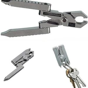 [1 Pc] Pocket Plier Multifunction Foldaway Keychain Screwdriver,Folding Plier for Camping EDC Tools Repair Kits.-B0DTGM8HF3