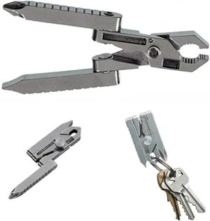 [1 Pc] Pocket Plier Multifunction Foldaway Keychain Screwdriver,Folding Plier for Camping EDC Tools Repair Kits.-B0DTGM8HF3