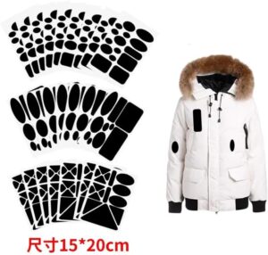 1Pcs only 20X15Cm Self-Adhesive Black Patches on Clothes Down Jackets Umbrella Hole Repair No Need Iron Washable Waterproof Clothing Patch Sticker - Befor Buy See photos (B Blue)--B0DJ7X1S76