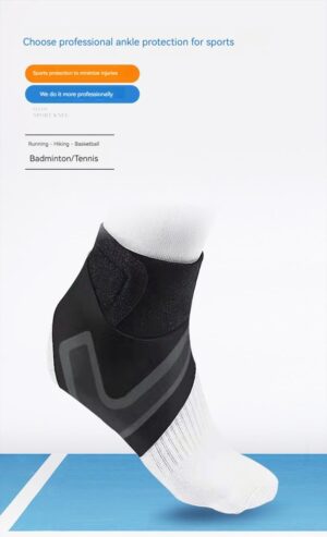 1 Pcs Ankle Brace Adjustable Compression Ankle Support Elastic Ankle Guard Pain Relief Strap Basketball Ankle Brace Support (X-Large, Right)-B0DKNY52BY