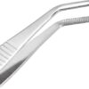 B0FB5YM8RG-MySouqEg Store 5 Inch Stainless Steel Tweezers with Curved Serrated Tip Multipurpose Forceps for Craft Repairing For Sweing Tools 2 Pack