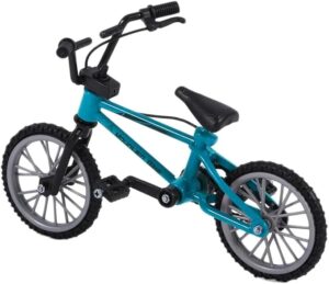 B0DDHP1BPK- 18:1 Retro Alloy Mini Finger BMX Bicycle Assembly Bike Model Toys Gadgets Gift Toys Model Mini Portable Bike For office Decoer (Random Color)
