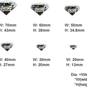 --B0CVSFGN24- Crystal Diamond Craft Desktop Ornaments Romantic Chrismas Gifts Home Decoration Clear Glass Crystal Diamond Faceted Raw Gemstone (30mm(W))