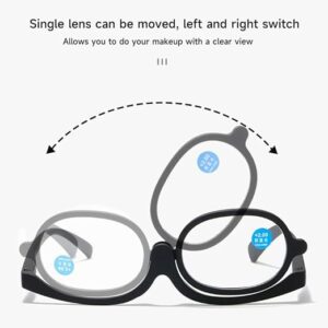 B0F5Y7FJRJ--MySouq.Storw 1PC Magnifying Glasses Rotating Makeup Reading Glasses Anti Blue Light Make-up presbyopic Eyeglasses Diopter +1.0 To +4.0
