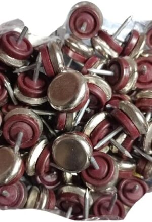 [15 Pcs- 20mm ] Small & medium Mixed Thickened Furniture Glide,Nail-On Nylon Slider Pad Floor Protector for Wooden Leg Feet Of Chair Table Sofa Browne-B0F9LNFSPP