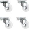 --B0F89C9MD4--MySouqEg Store– Swivel Caster Wheels 2 Inch – White Nylon Wheels – Set of 4 – 360° Rotation for Furniture & Trolleys