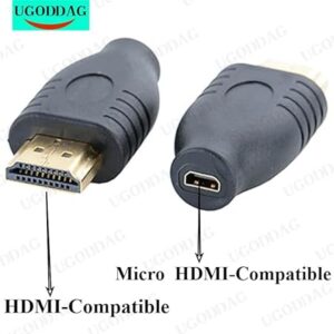 HDMI-compatible M/F Converter Standard - Compatible Male to Micro - Compatible Female Socket Adapter-B0F8VZ69T9
