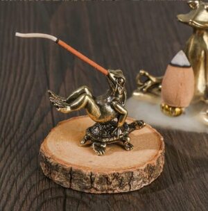 B0B1V3BWWB--1PC RetroOrnament Incense Burner Frog Statue Animal Accessories Sculpture Home Decor Desk Decoration Meditation Zen Mini Crafts