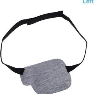 1Pcs-Kid's/Adult Black Adjustable Soft and Comfortable Pirate Eye Patch Single Eye Mask for Amblyopia Lazy Eye ‍ (Right Gray X Black)-B0F9V3QJZX