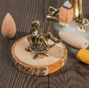 B0B1V3BWWB--1PC RetroOrnament Incense Burner Frog Statue Animal Accessories Sculpture Home Decor Desk Decoration Meditation Zen Mini Crafts