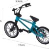 B0DDHP1BPK- 18:1 Retro Alloy Mini Finger BMX Bicycle Assembly Bike Model Toys Gadgets Gift Toys Model Mini Portable Bike For office Decoer (Random Color)