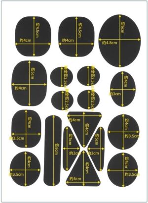 1Pcs only 20X15Cm Self-Adhesive Black Patches on Clothes Down Jackets Umbrella Hole Repair No Need Iron Washable Waterproof Clothing Patch Sticker - Befor Buy See photos (B Blue)--B0DJ7X1S76