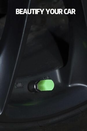 8 Pack Fluorescent Car Tire Valve Stem Caps, Luminous Air Caps Cover, Car Glow Tire Air Caps Cover, Universal Accessories for Cars Trucks SUVs Motorcycles Bike OVRX (Random Set Color)-B0CGGRL1DF