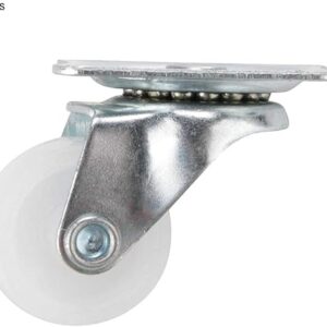 51XjnnM6yhL._SX522_ --B0F89C9MD4- Swivel Caster Wheels 2 Inch – White Nylon Wheels – Set of 4 – 360° Rotation for Furniture & Trolleys