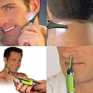 Touch Max Multi-function Stainless Steel Nose Ear Face Neck Eyebrow Hair Trimmer Shaver Removal Clipper Cleaner Epilator With LED Light for MEN and WOMEN-B0F9VPM5XL