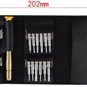51cFg8tY7vL._AC_SX522_ B0F84Y4VL5- 25 in 1 Precision Screwdriver Set, DIY Mini Repair Tool Kit for PC, Glasses, Mobile Phone, Laptop, Watch, Drone with Leather Case...Pcs (5)