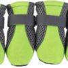 B0F5PDYKJ6- Pet Dog Shoes Breathable Waterproof Outdoor Walking Net Soft Summer Pet Shoes Night Safe Reflective Boots for Small Medium Dogs (Green, XL)