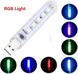USB Mini Changer LED Light For Book Lights for BEd Room LEDs SMD For PC Laptops Notebook Mobile Power Charger Reading Bulb RGB-B0F93W8327