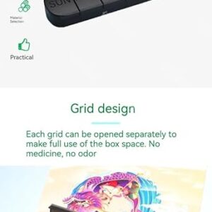 B0CN1SYGRV- [1Pcs - As shown] 7 Days Weekly Pillbox Tablet Holder Medicine Storage Case Drug Container Pill Box Tablet Storage Box Organizer 7 Cells Pill Case