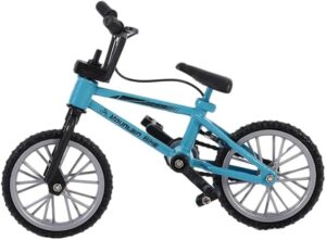 B0DDHP1BPK- 18:1 Retro Alloy Mini Finger BMX Bicycle Assembly Bike Model Toys Gadgets Gift Toys Model Mini Portable Bike For office Decoer (Random Color)