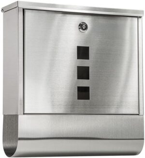 B0F849KH3F- 1Pcs- Complaint and Suggestions Box ‎Outdoor Wall Mounted Stainless Steel Mailbox Warehouse Apartment Home Garden Letterbox Vertical Locking Mail Post Box 34X32X11Cm