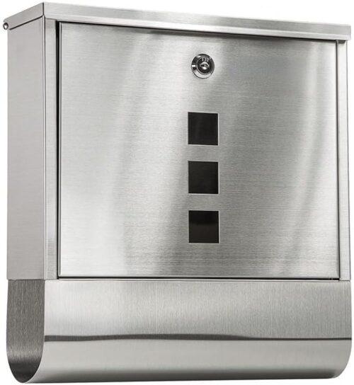 B0F849KH3F--MySouqEg.Store 1Pcs- Complaint and Suggestions Box ‎Outdoor Wall Mounted Stainless Steel Mailbox Warehouse Apartment Home Garden Letterbox Vertical Locking Mail Post Box 34X32X11Cm