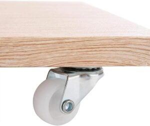 --B0F89C9MD4- Swivel Caster Wheels 2 Inch – White Nylon Wheels – Set of 4 – 360° Rotation for Furniture & Trolleys