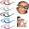 B0F5YCY3KV- 1PC Magnifying Glasses Rotating Makeup Reading Glasses Anti Blue Light Make-up presbyopic Eyeglasses Diopter +1.0 To +4.0