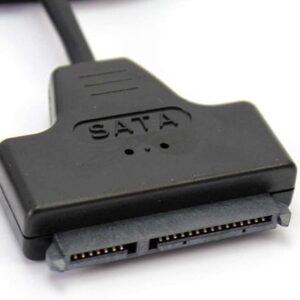 [1Pcs] US02 2.5" USB HDD External Enclosure + USB2.0 to SATA Adapter Cable (Black) support 2TB Sata - Hard Disk Drive Converter-B0DF5FFV5Q