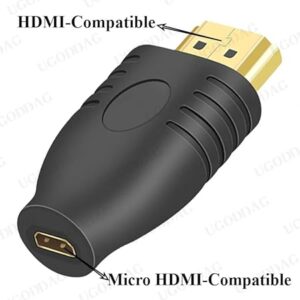 HDMI-compatible M/F Converter Standard - Compatible Male to Micro - Compatible Female Socket Adapter-B0F8VZ69T9