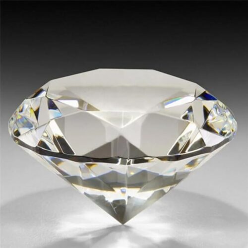 --B0CVSFGN24-MySouq-Store Crystal Diamond Craft Desktop Ornaments Romantic Chrismas Gifts Home Decoration Clear Glass Crystal Diamond Faceted Raw Gemstone (30mm(W))