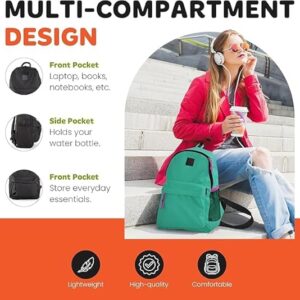 B0DGCG6K61- Unisex School Backpack 3 Pocket Large, Lime Green 20 L (50 X 30 X 16 Cm)
