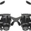 B0CFBHXKHF- - 1PCS -Loupe Magnifier Glasses With 2 LED Light Lens Magnifying Head-Mounted for Reading Jewelers Making Watch Repair 10X 15X 20X 25X