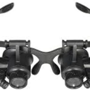B0CFBHXKHF--MySouq-Store - 1PCS -Loupe Magnifier Glasses With 2 LED Light Lens Magnifying Head-Mounted for Reading Jewelers Making Watch Repair 10X 15X 20X 25X