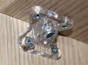 Furniture cabinet butterfly Corner connectors, L corner bracket, Mounting Bracket for Furniture, wardrobe and kitchen cabinet + Screws (16)-B0F8NDGZSV