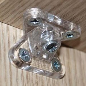 Furniture cabinet butterfly Corner connectors, L corner bracket, Mounting Bracket for Furniture, wardrobe and kitchen cabinet + Screws (8)-B0F8NGRL38