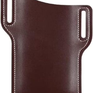 Men's Belt Loop Holster Leather Phone Wallet--B09H3LPP86