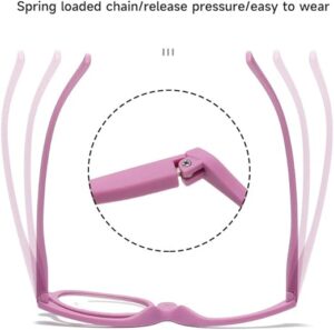 B0F5Y7FJRJ--MySouq.Storw 1PC Magnifying Glasses Rotating Makeup Reading Glasses Anti Blue Light Make-up presbyopic Eyeglasses Diopter +1.0 To +4.0