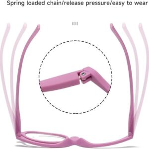 1PC Magnifying Glasses Rotating Makeup Reading Glasses Anti Blue Light Make-up presbyopic Eyeglasses Diopter +1.0 To +4.0--B0F5YC43CT