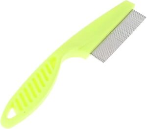 B0BSVN1N1L--Protect Flea Comb For Cats Dogs Pet Stainless Steel Comfort Flea Hair Grooming Tools Deworming Brush Short Long Hair Fur Remove (Random Color)