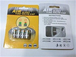 -Car Tire Air Pressure Monitor Indicator Valve Caps Cum Alert Sensor-B091D6TFCC